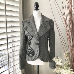 Anna Meyer Paris Light Wool Blend Jacket - size 40